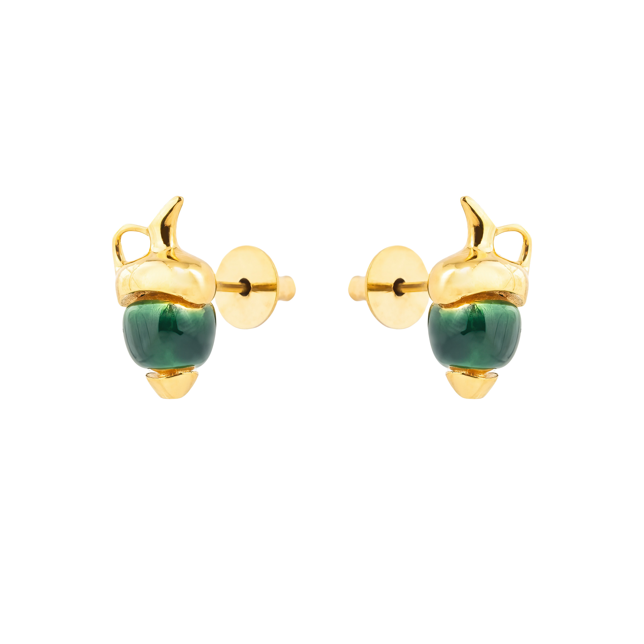 Gilded poussettes with green amphorae