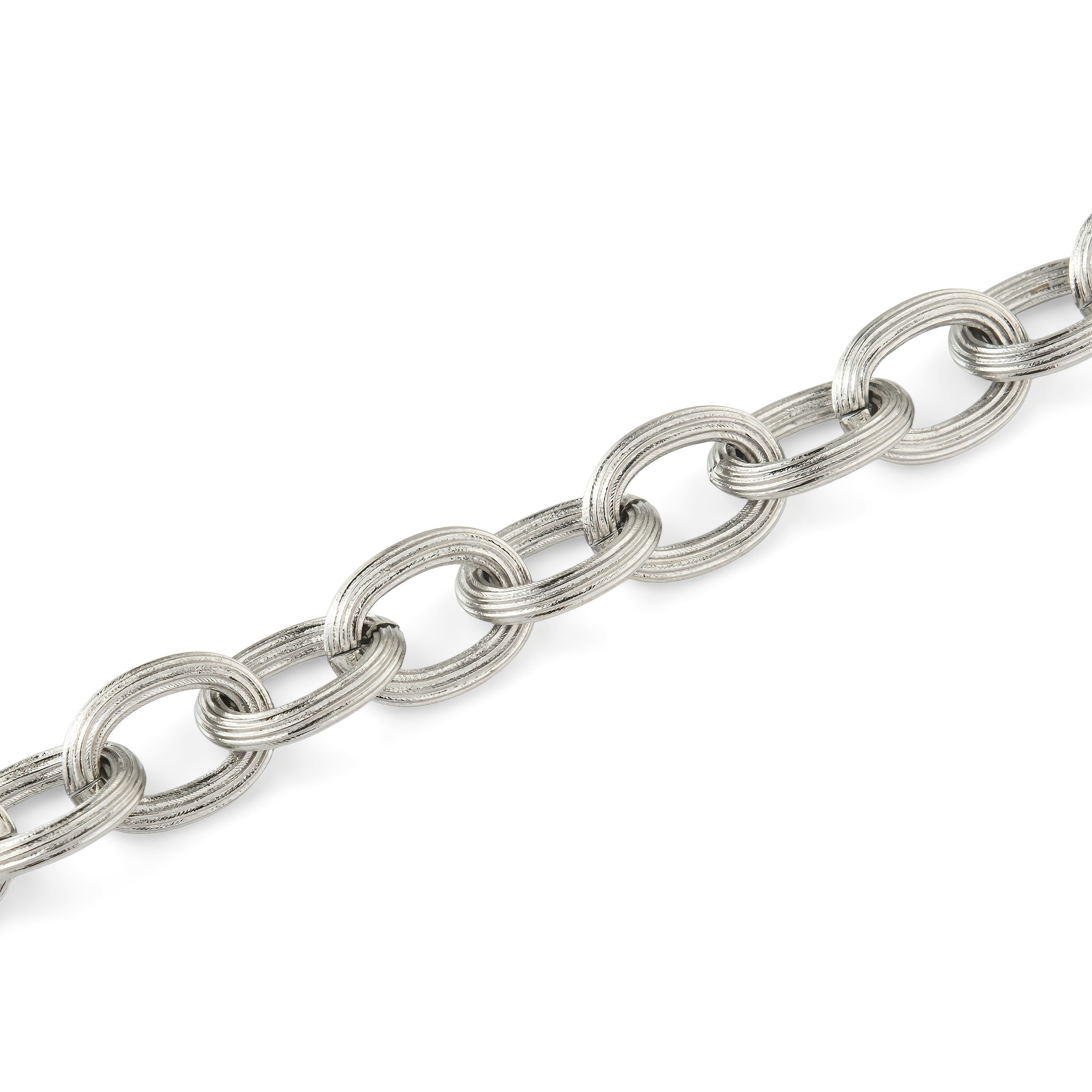 Steel Anchor Weave Bracelet with Texture