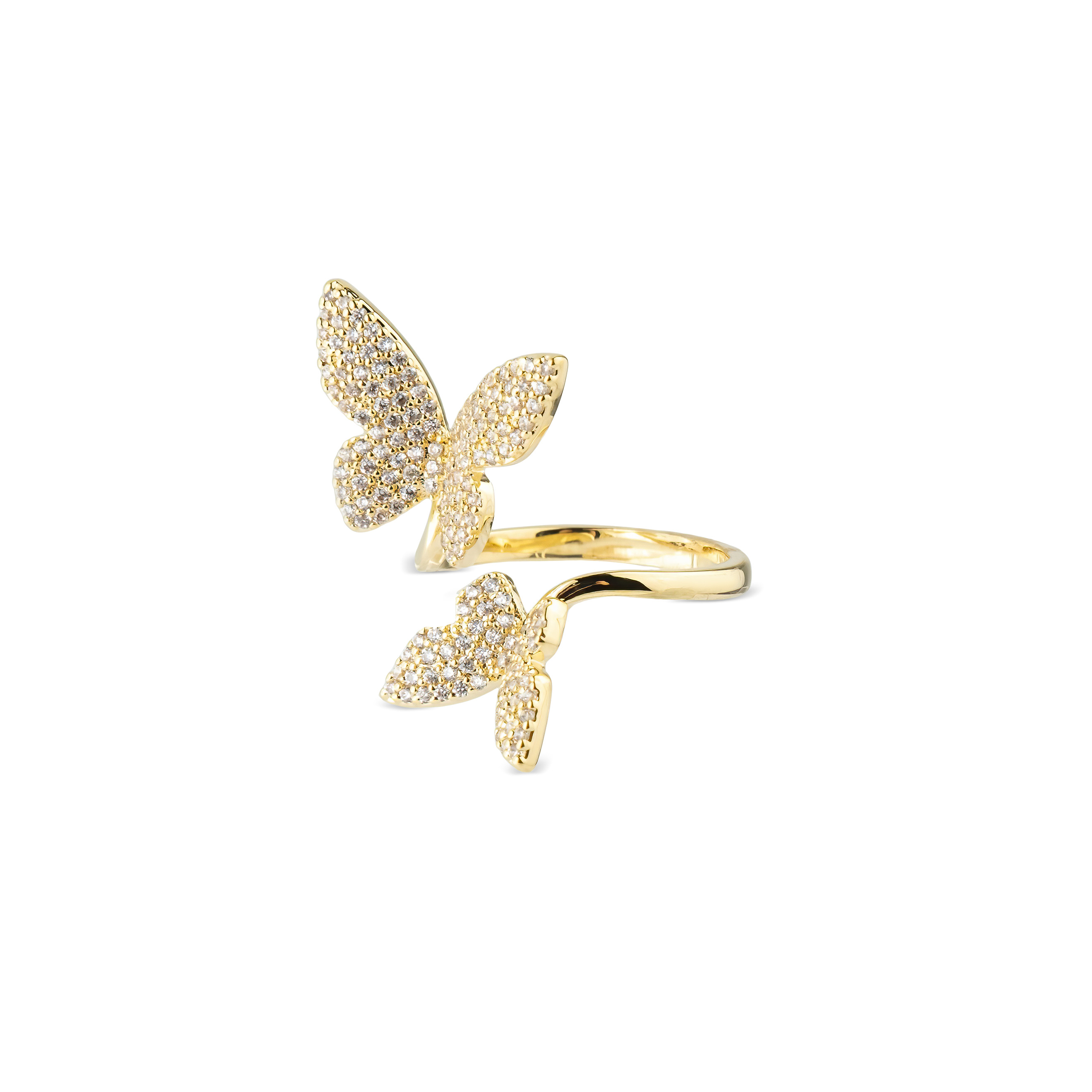 Golden Butterfly Ring