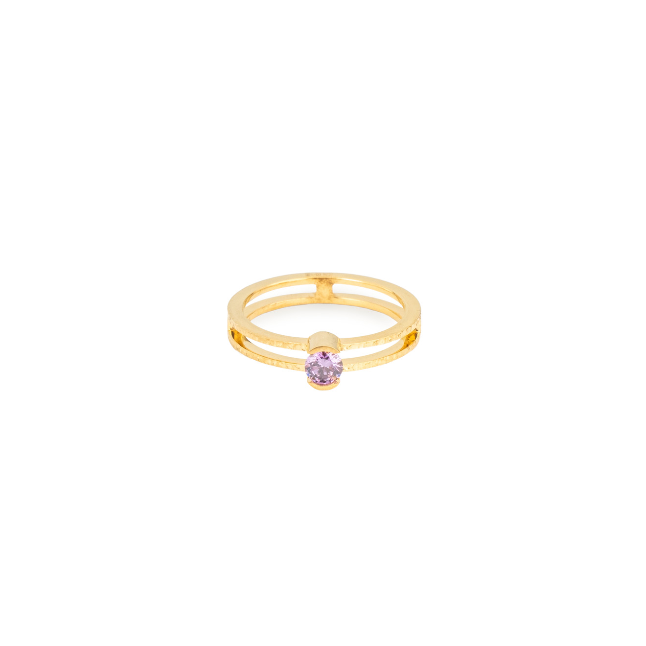 AURA.916 Позолоченное кольцо Пурпур из серебра