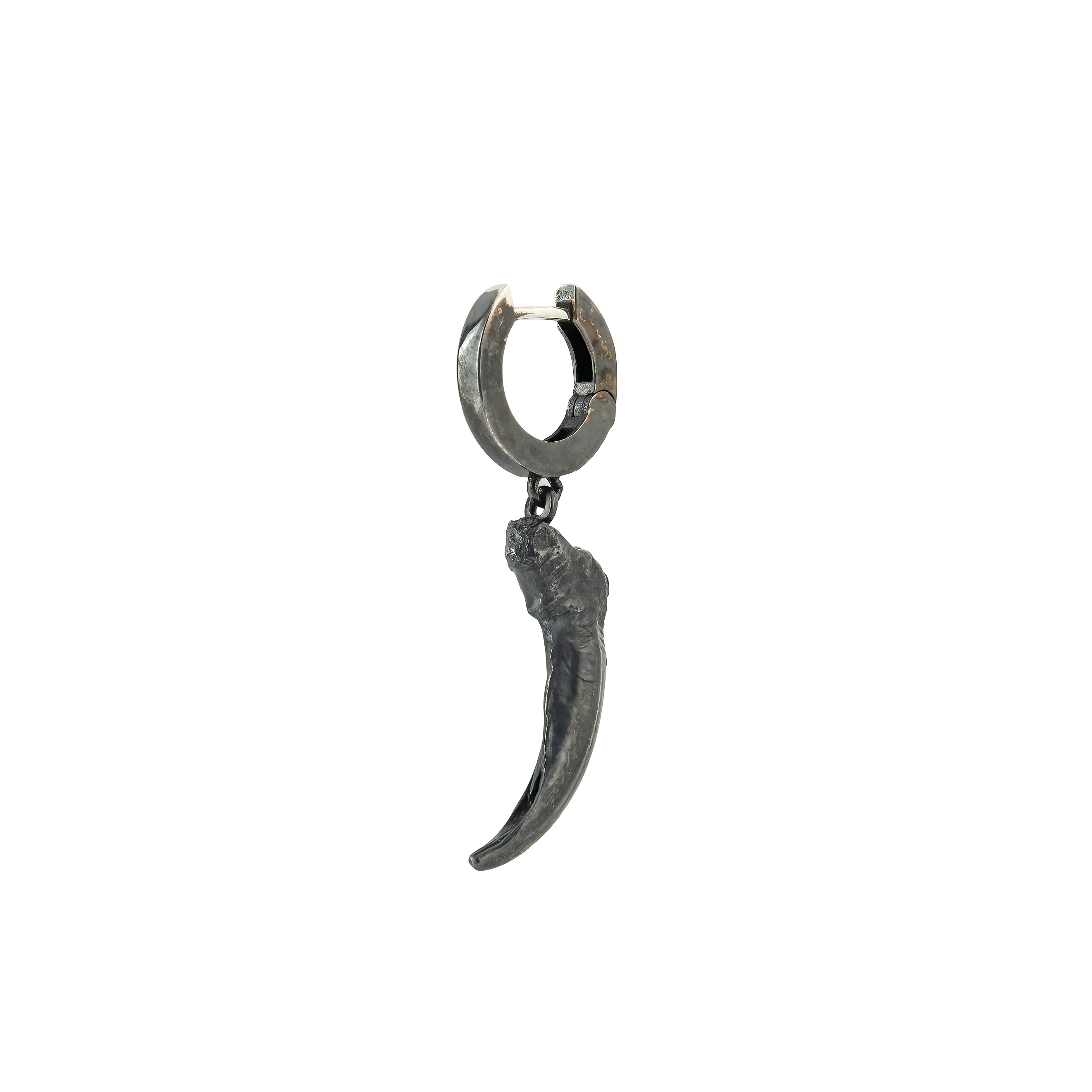 blackened mono earring Fox Claw