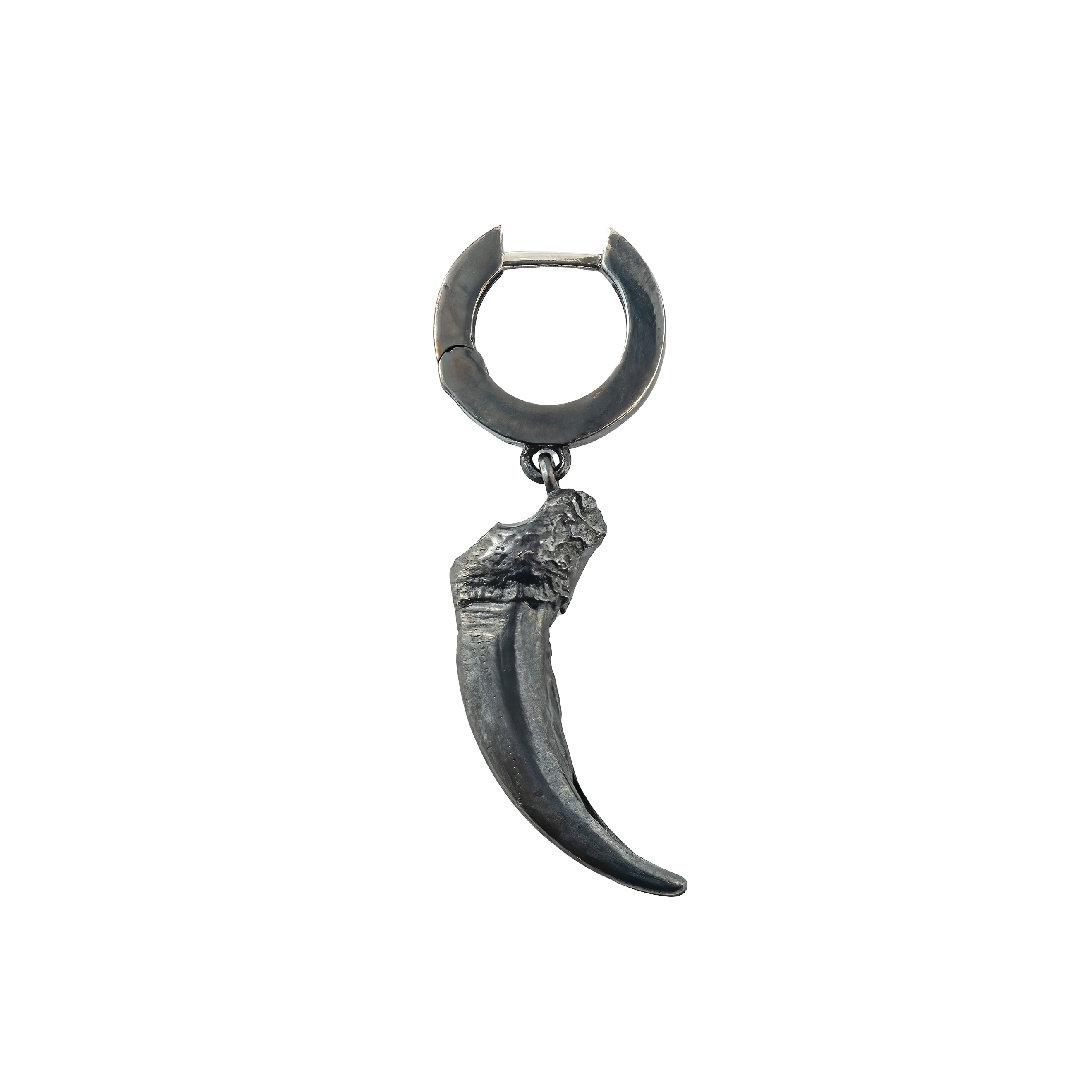 blackened mono earring Fox Claw