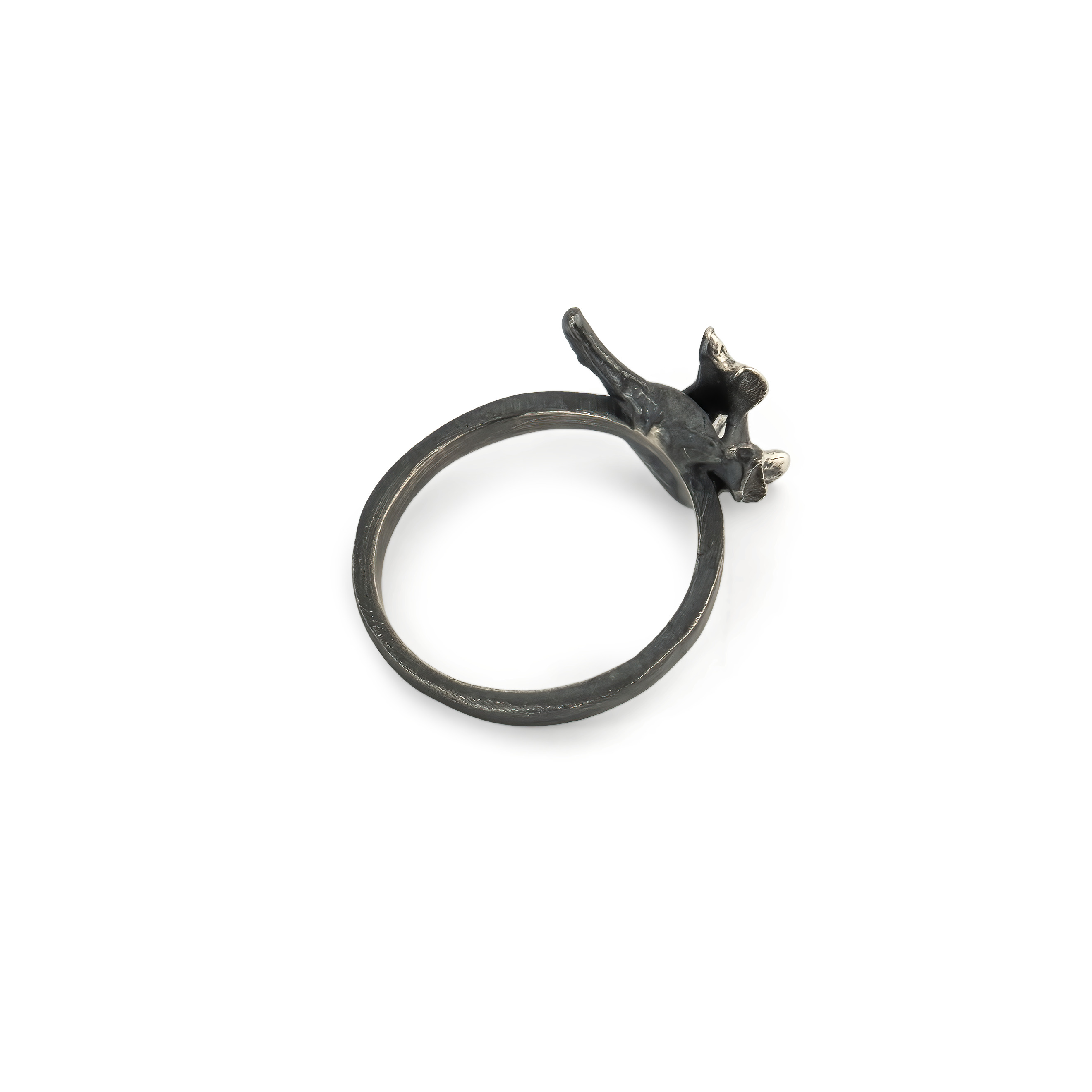 Кольцо Mini Bone из серебра