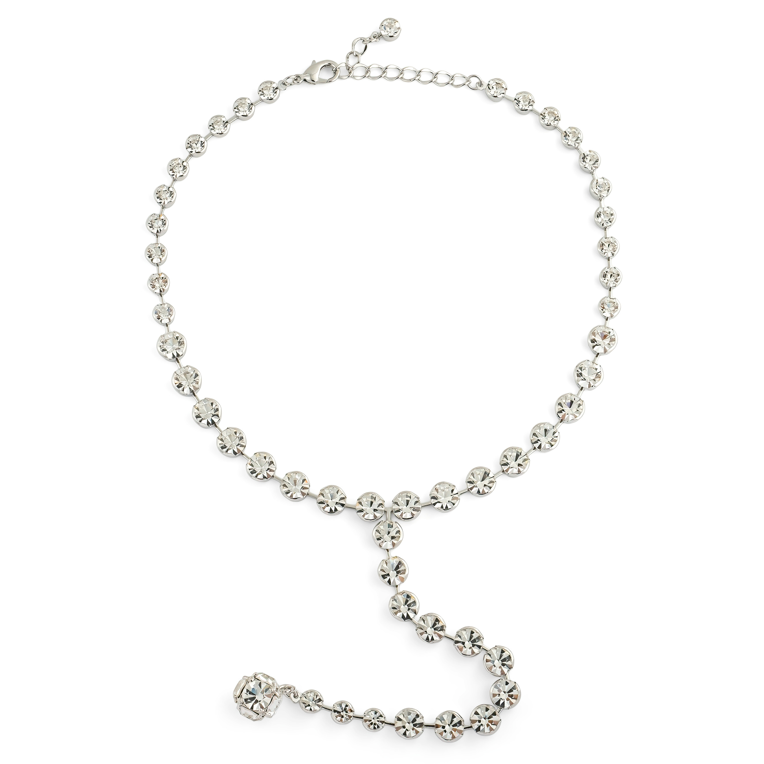 Silver sautoire completely covered with crystals