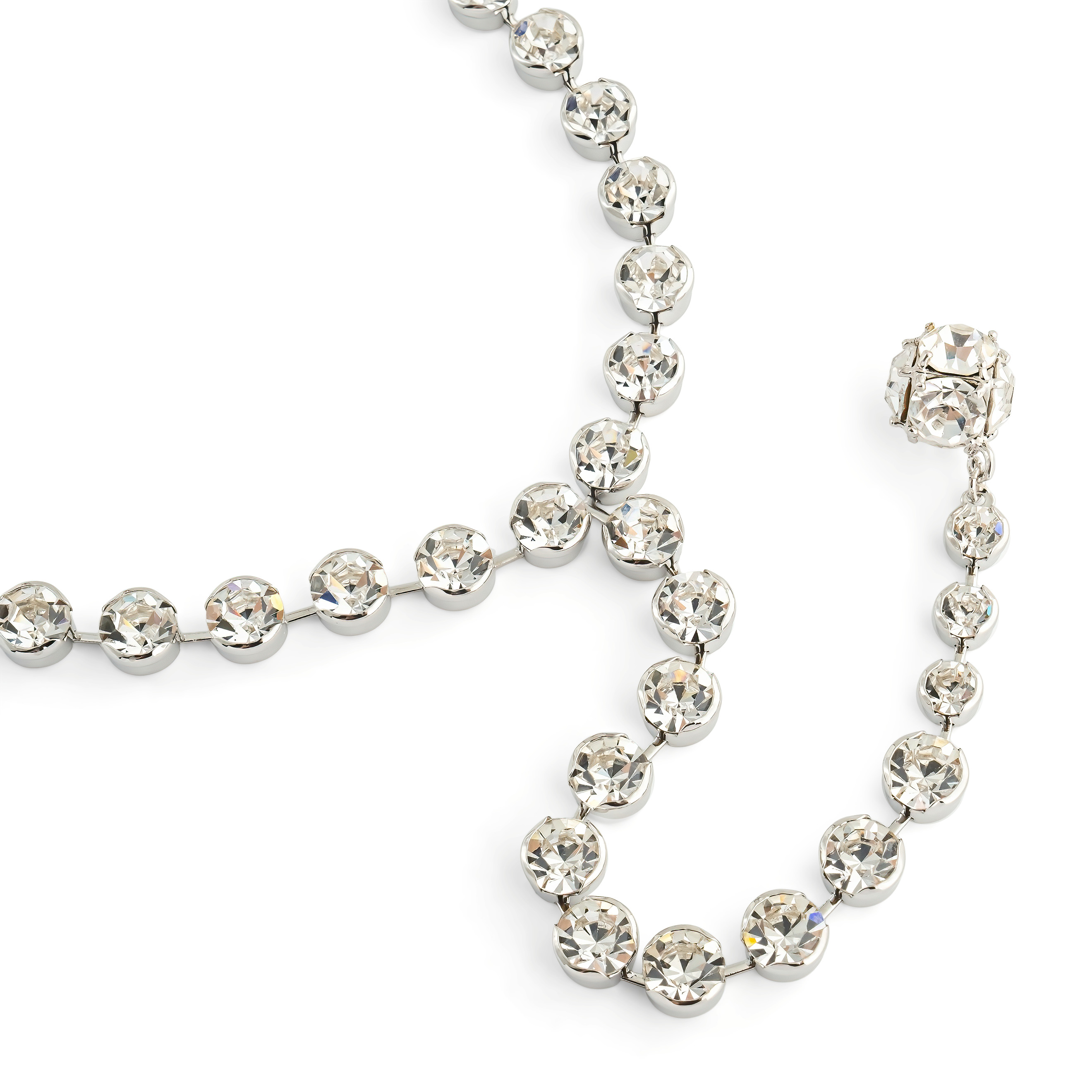 Silver sautoire completely covered with crystals