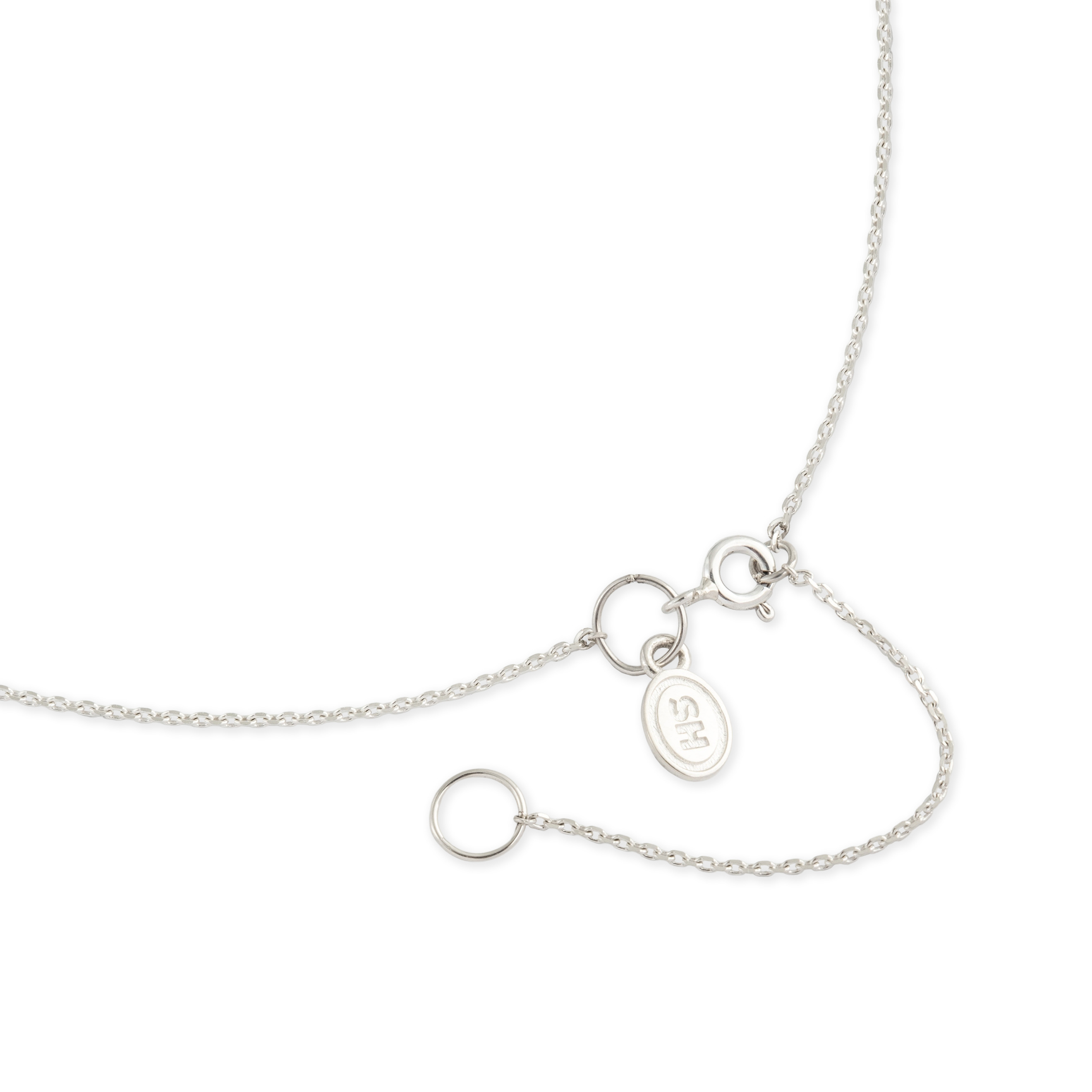 Кулон HEART из серебра на лентах