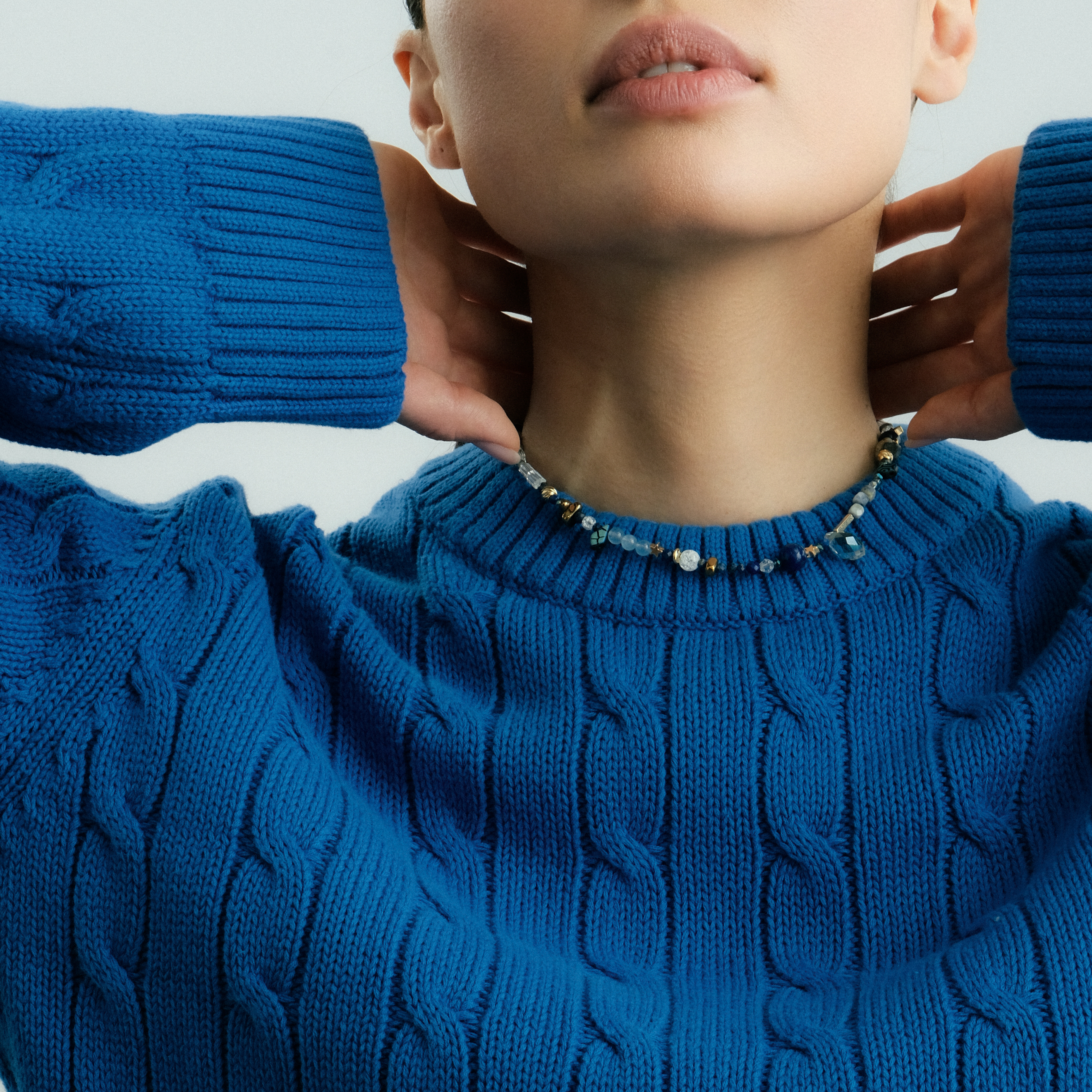 choker "Starry night of Van Gogh"