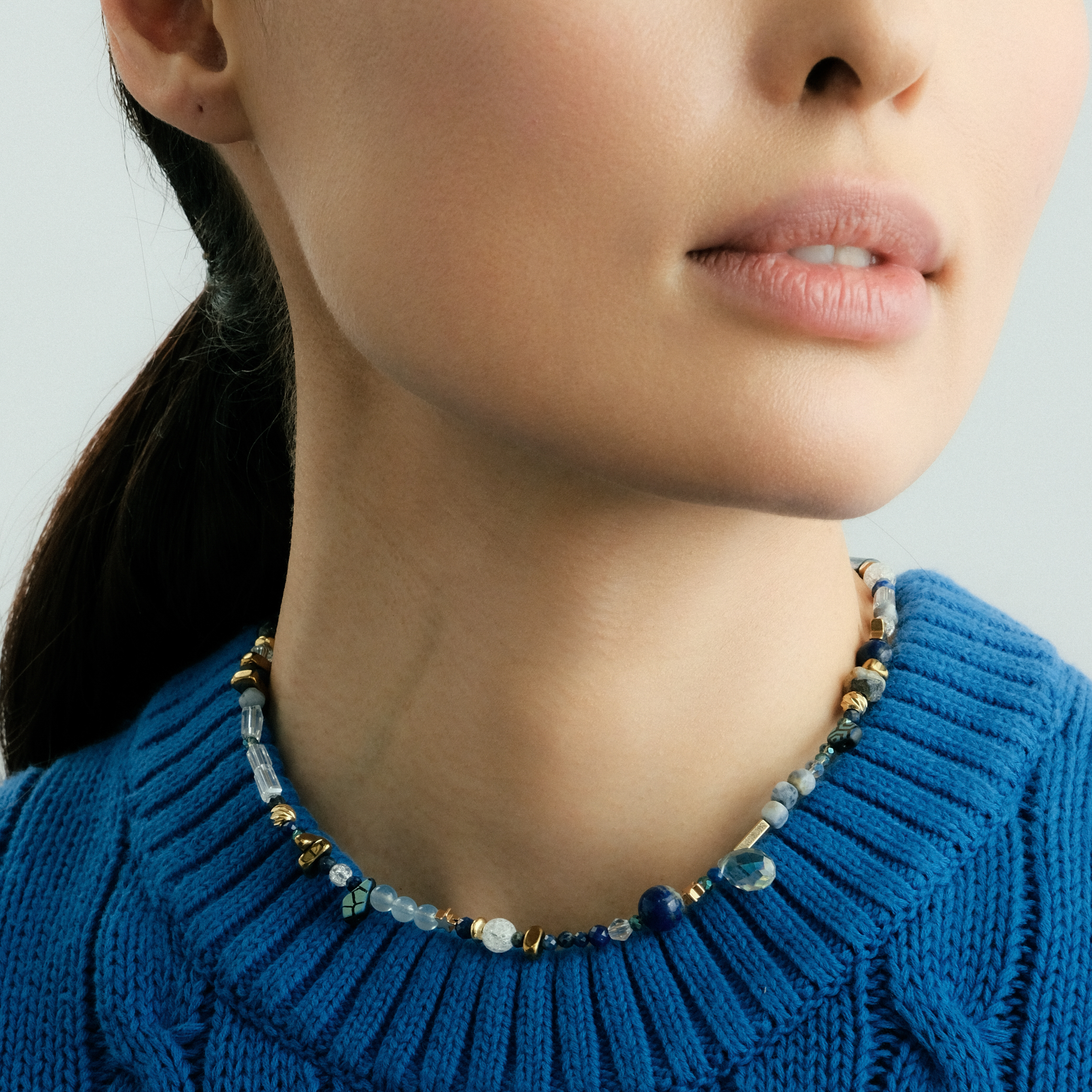 choker "Starry night of Van Gogh"