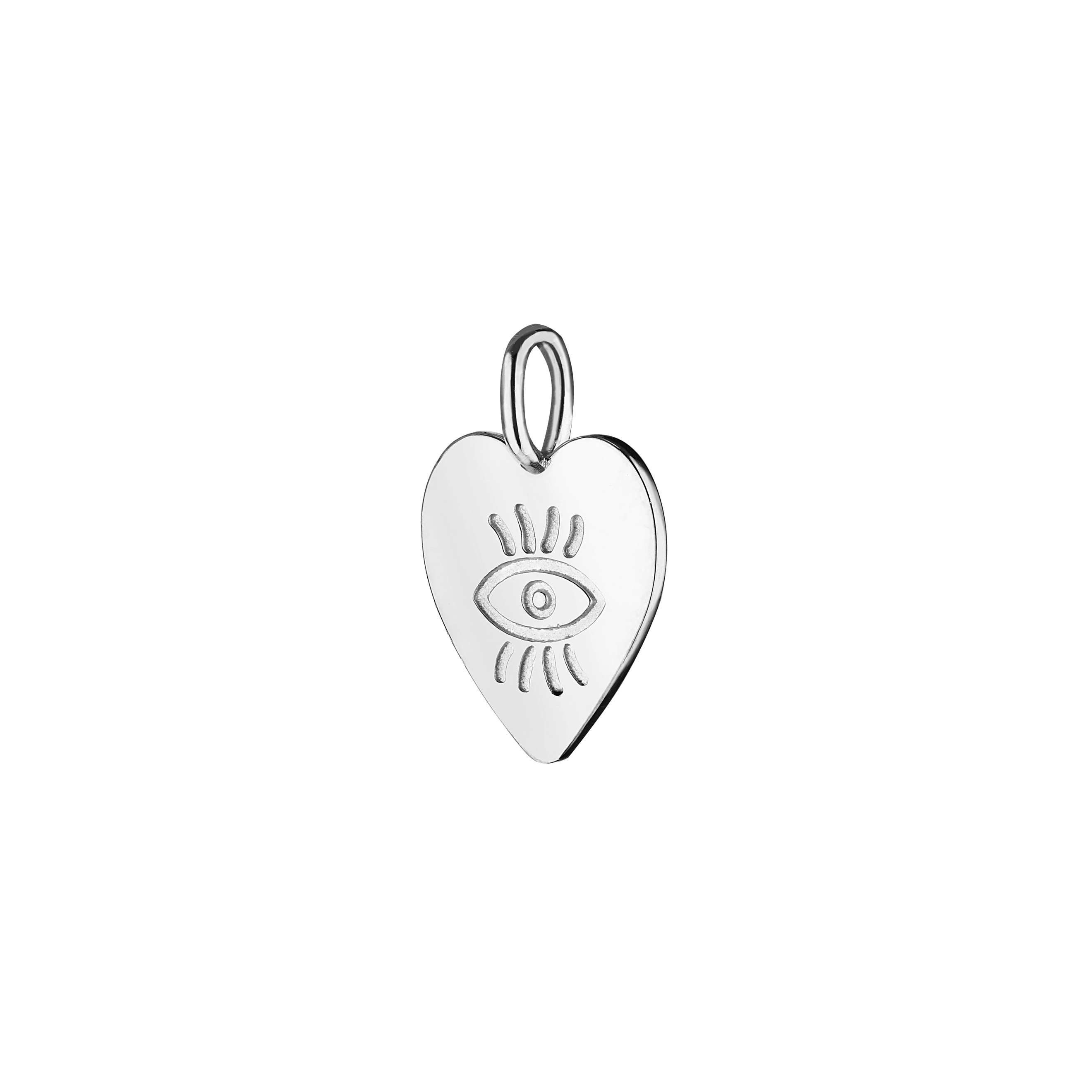 Third eye pendant on a silver chain